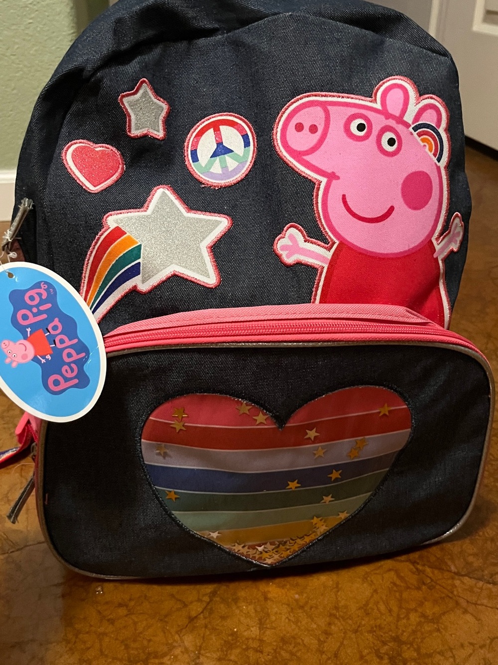 NWT Peppa Pig Kids Rainbow 🌈 Backpack